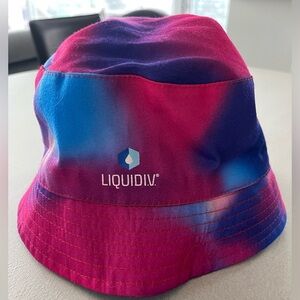 Coachella Neon Carnival Tie Die reversible bucket hat